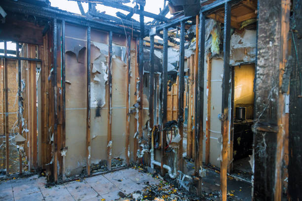 Professional Fire Damage Removal technician working in Turtle Lake, WI